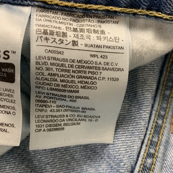 Levi Strauss “505” Straight leg blue jeans size 40 - Picture 13 of 15